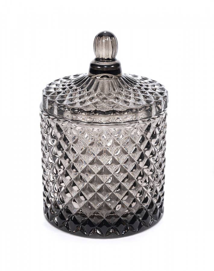 London Luxury Candle Supplies - Wholesale Weckpot/glazen pot - Geo 230 ml gekleurde geslepen glazen pot15