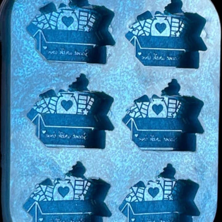 Handmade Scent With Love Silicone Mould For Wax Melts for wholesale by Devine Silicone Moulds