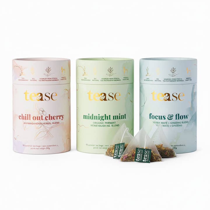 Das Tag- und Nacht-Geschenkset für den Großhandel von Tease | Wellness Tea Blends + Accessories