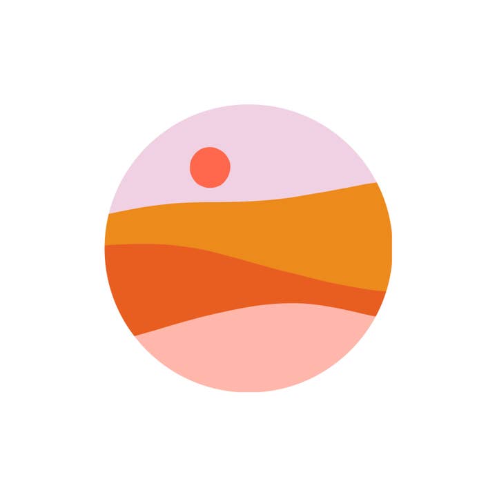 Sunset - Vinyl Sticker for wholesale by Odd Daughter Paper Co.