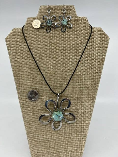 Flower in Sea Foam, Mango Tango, Deep Blue Sea, Earth for wholesale by The Artist Jay