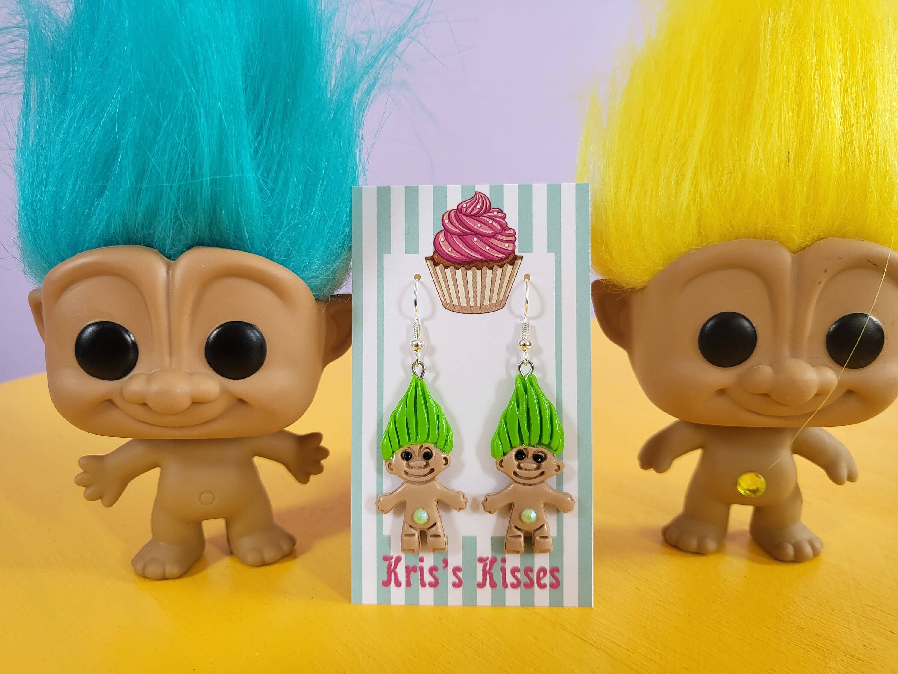 REMOVED BRAND - Wholesale Dangle Earrings - Troll Earrings, 90s Earrings, 80s Earrings, Fun Earrings0