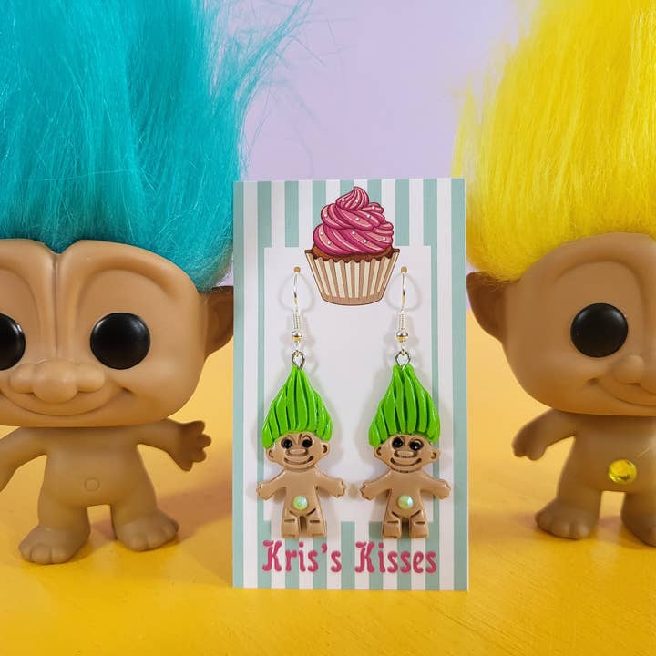 REMOVED BRAND - Wholesale Dangle Earrings - Troll Earrings, 90s Earrings, 80s Earrings, Fun Earrings