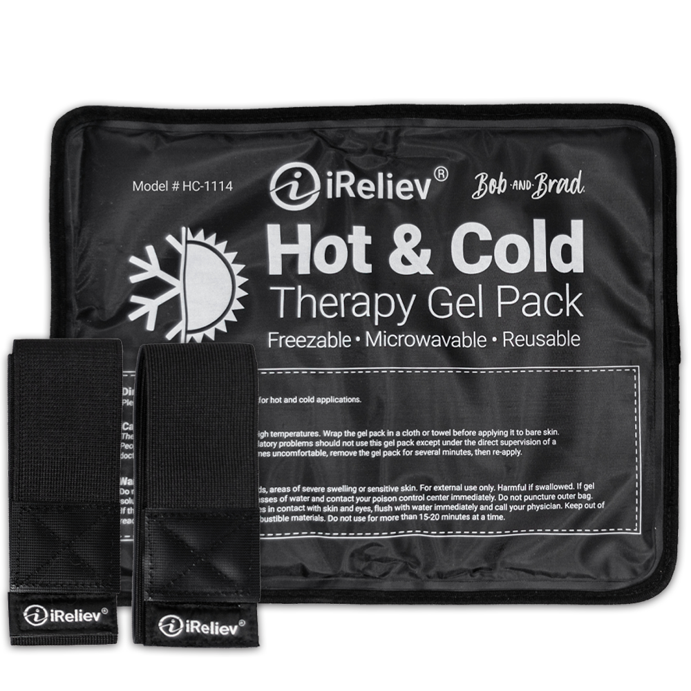 iReliev - Wholesale Hot/Cold Compress - Premium Reusable Hot and Cold Therapy Gel Pack with Securement Straps0