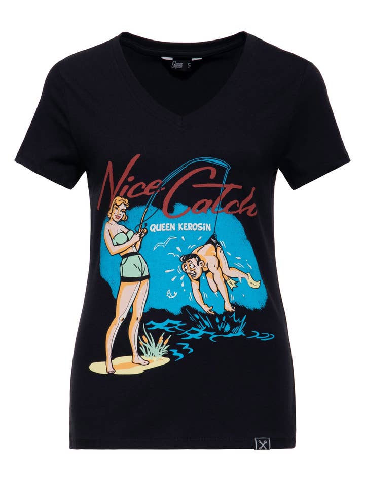 T-shirt "Nice Catch" for wholesale by KING KEROSIN