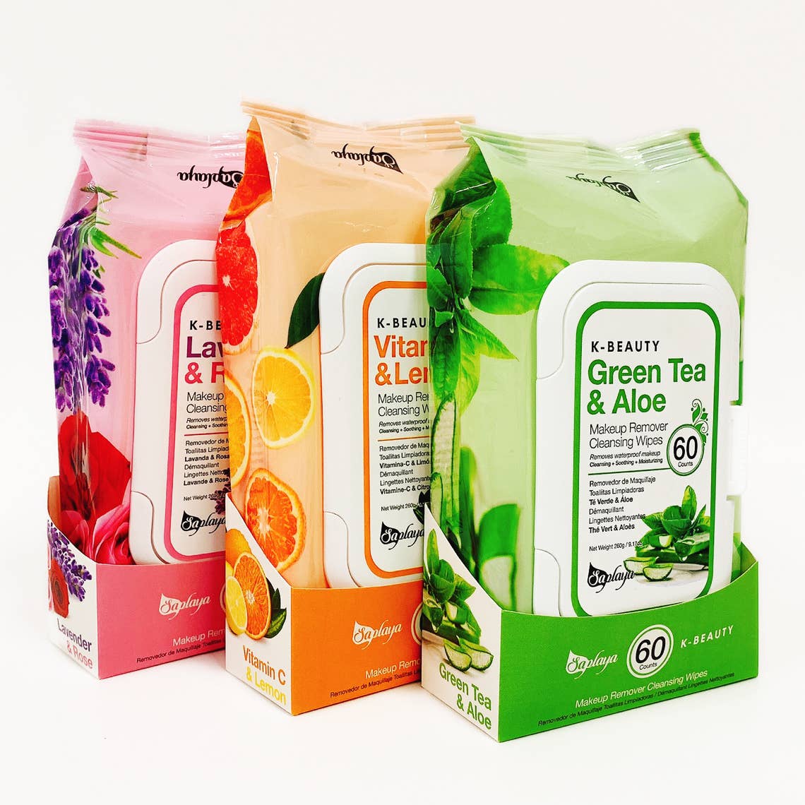 SM Beauty LLC - Wholesale Makeup Remover - Makeup Remover Cleansing Wipe Lavender & Rose - 60 Sheet2