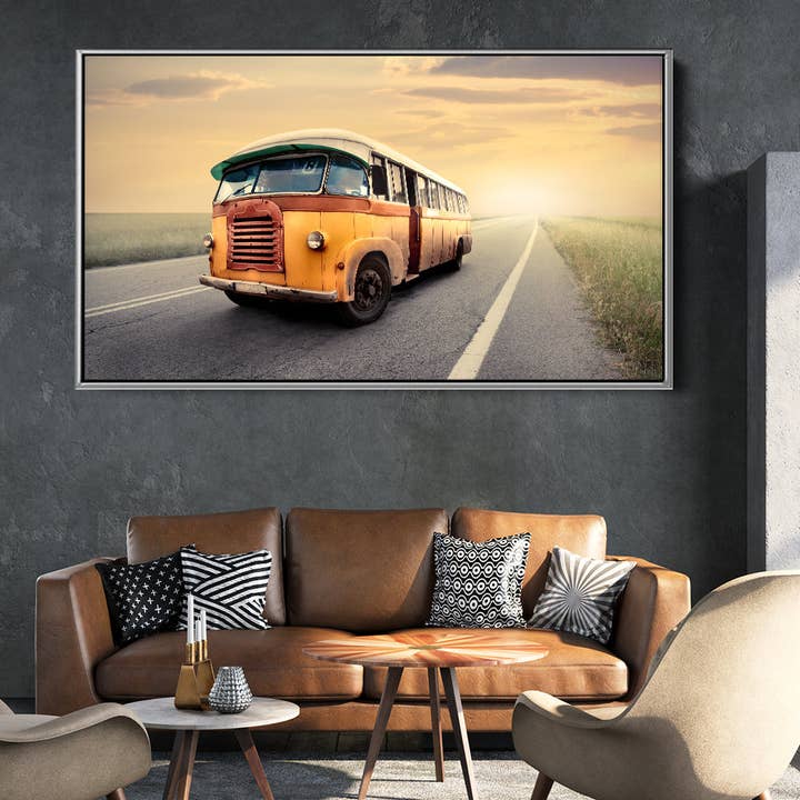 Voyage en bus vintage pour la vente par Meeko Print