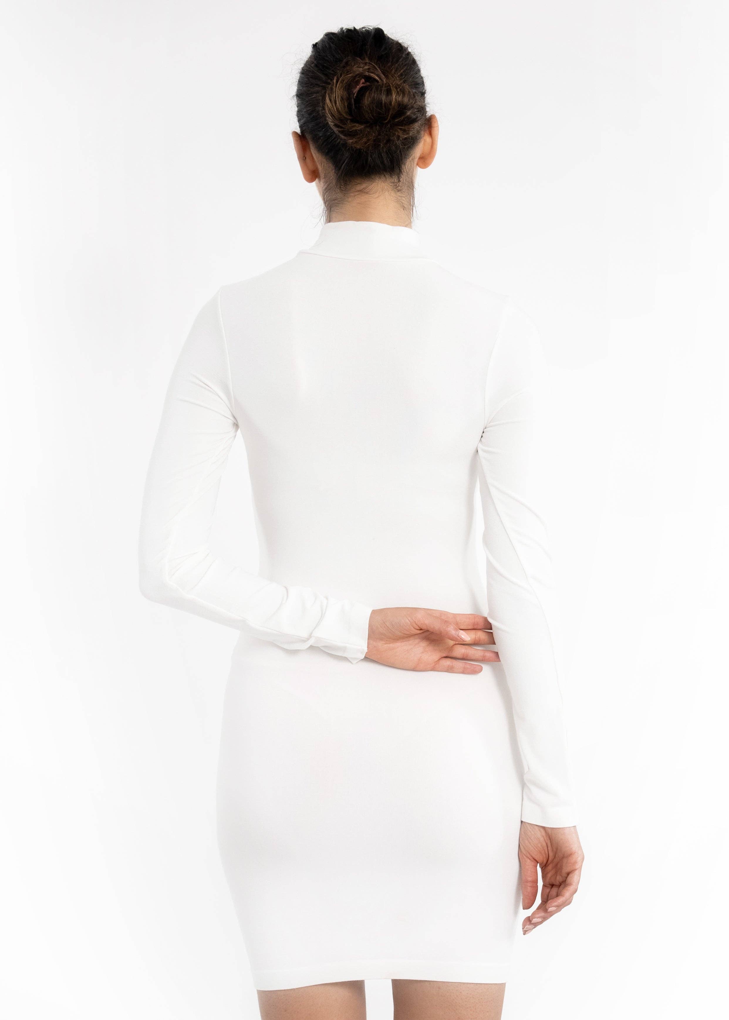 ELIETIAN - Wholesale Jurk - Dames - Jurk met lange mouwen en coltrui2