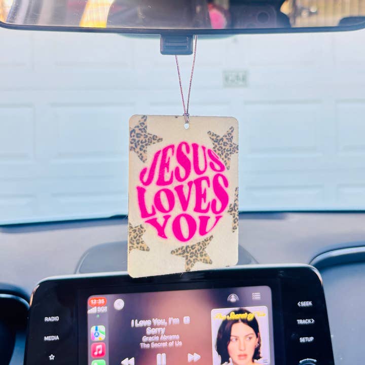 Bizzz Designs - Wholesale Car Freshener - Women's - Jesus Loves You Felt Freshie Boutique Car Air Freshener2