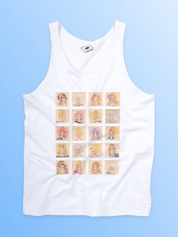 DRAG Race//Ru Paul peruker x 20 tank för wholesale av Paper 8