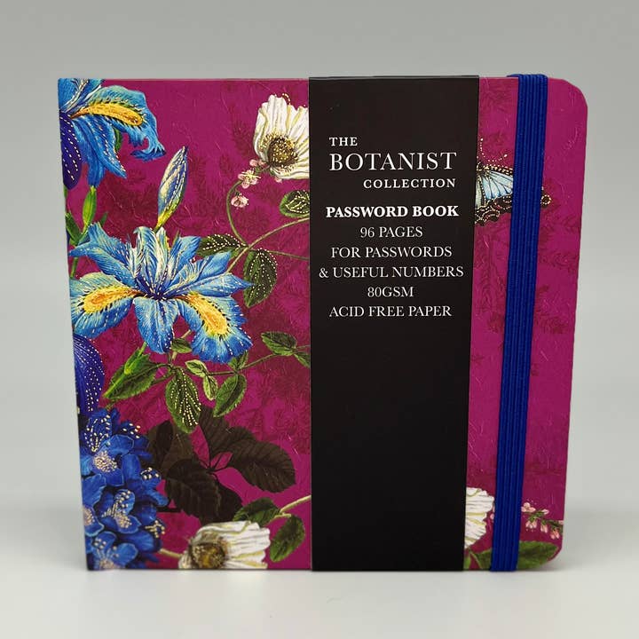Password Book Flowers Bright Gift Stationery for wholesale by The Great British Card Company (GBCC) Ltd