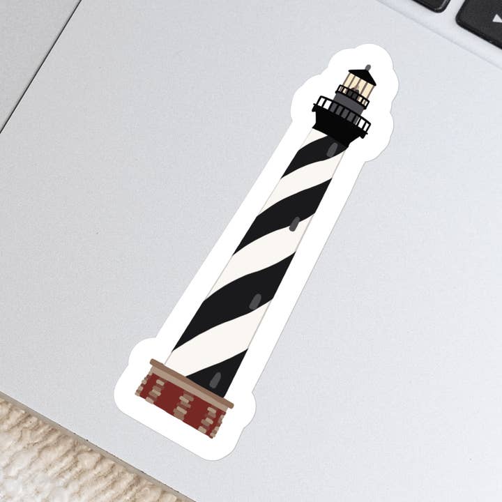 Waterproof Vinyl Sticker, Cape Hatteras Lighthouse for wholesale by Doster Paper Co.