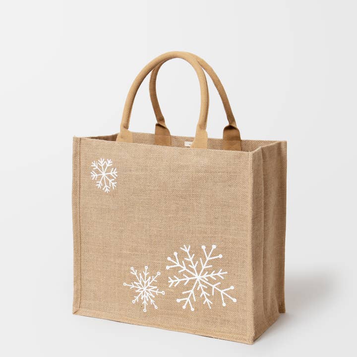 The Little Market - Wholesale Gift Bag - Reusable Tote - Snowflakes4