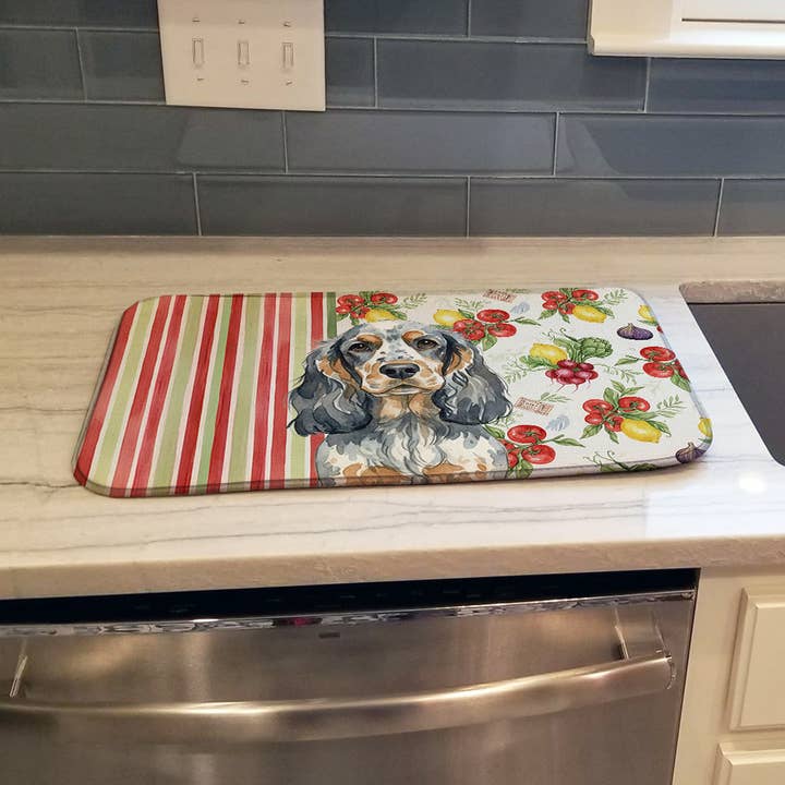 Blå Roan & Tan Engelsk Cocker Spaniel Grøntsagsret Tørring for engroshandel hos Caroline's Treasures