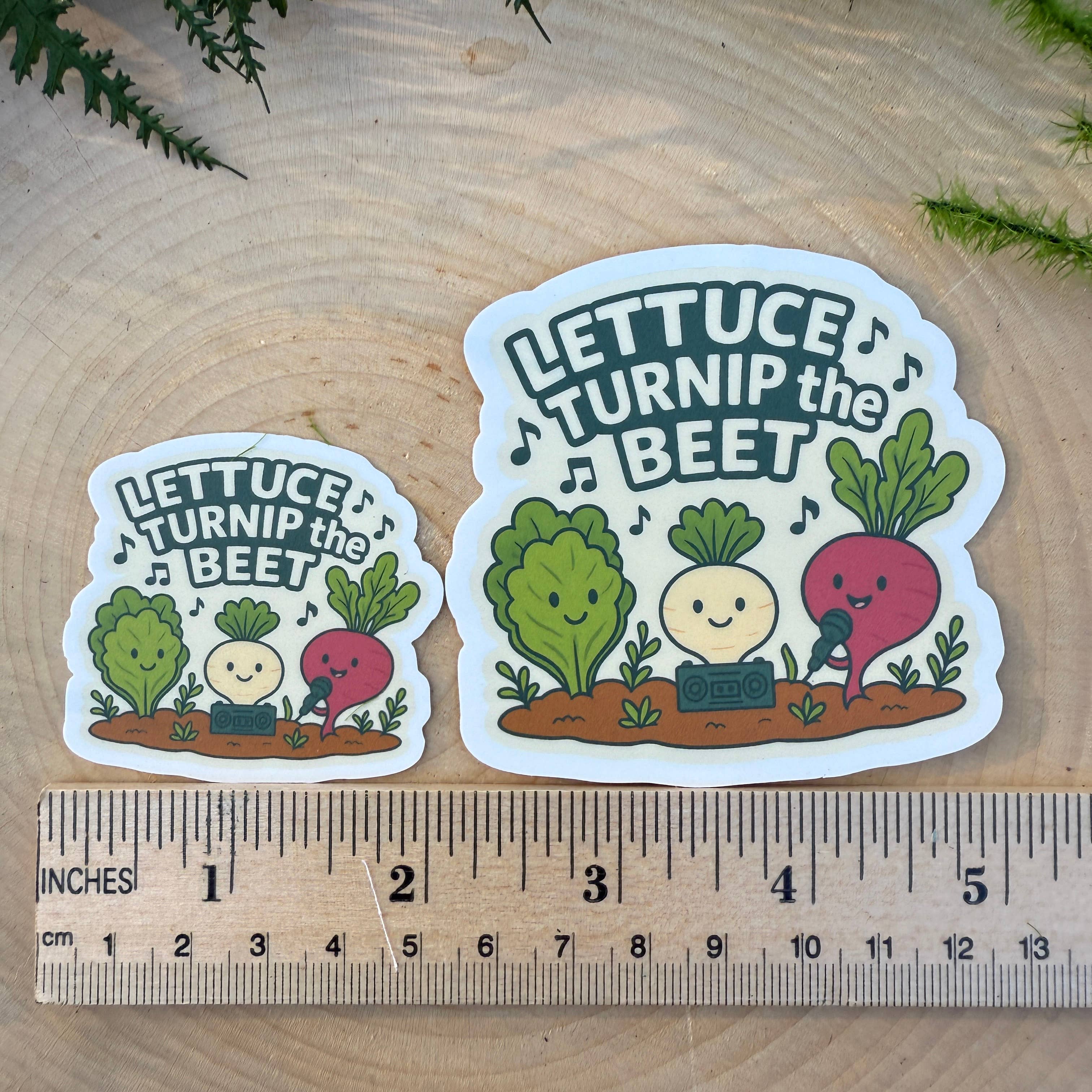 National Parks and Beyond - Wholesale Sticker - Lettuce Turnip the Beet Vegetable Garden 3" Vinyl Sticker2