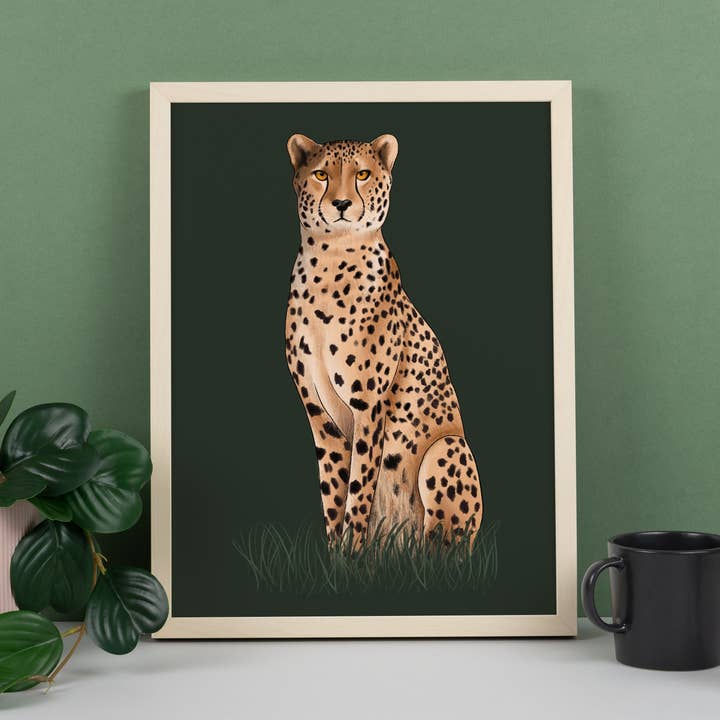 Estampado de guepardo para venta al por mayor de Hayley Jade Design Studio