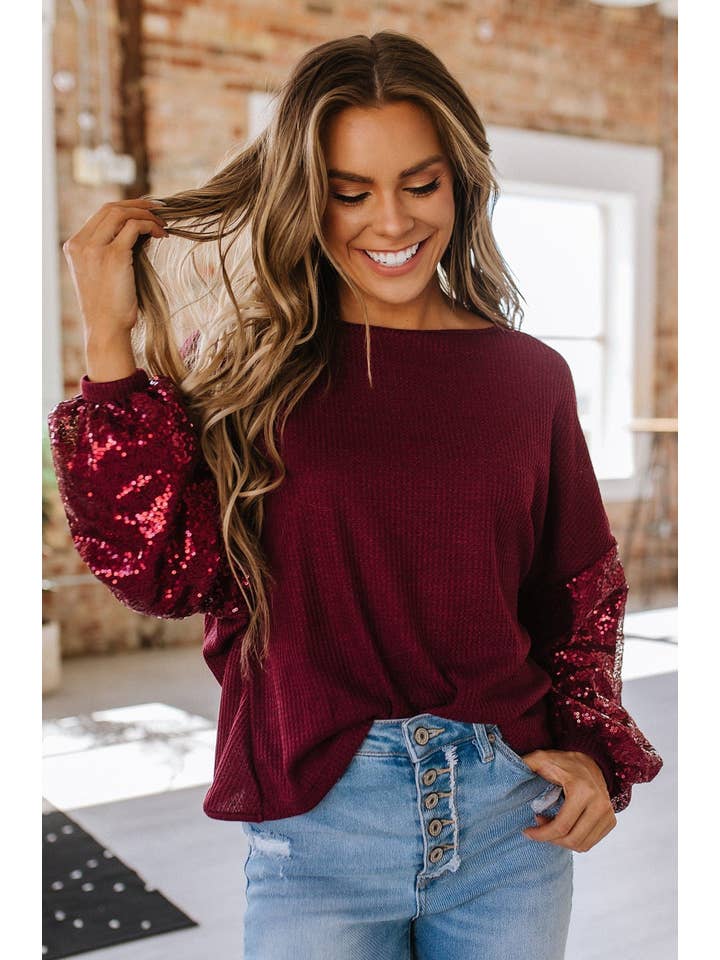 Liam & Company - Wholesale Blouse - Women's - Katalina Backless Sequin Top | S-2XL