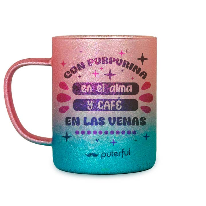Puterful - Wholesale Coffee Mug - Glossy mug - With glitter in the soul