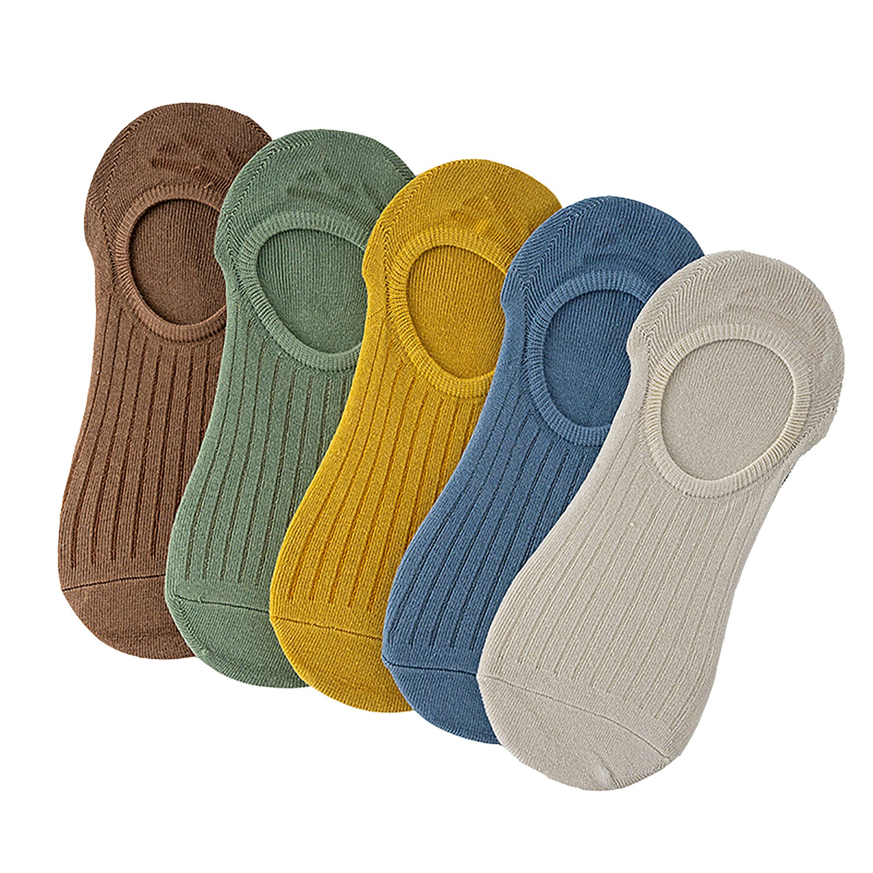 Ivedin - Wholesale Socks - Unisex - Non-Slip Invisible Cotton Socks Packs2