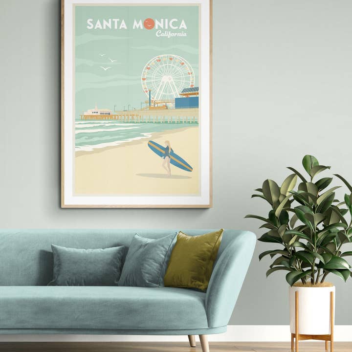 Affiche Santa Monica pour la vente par TripPoster