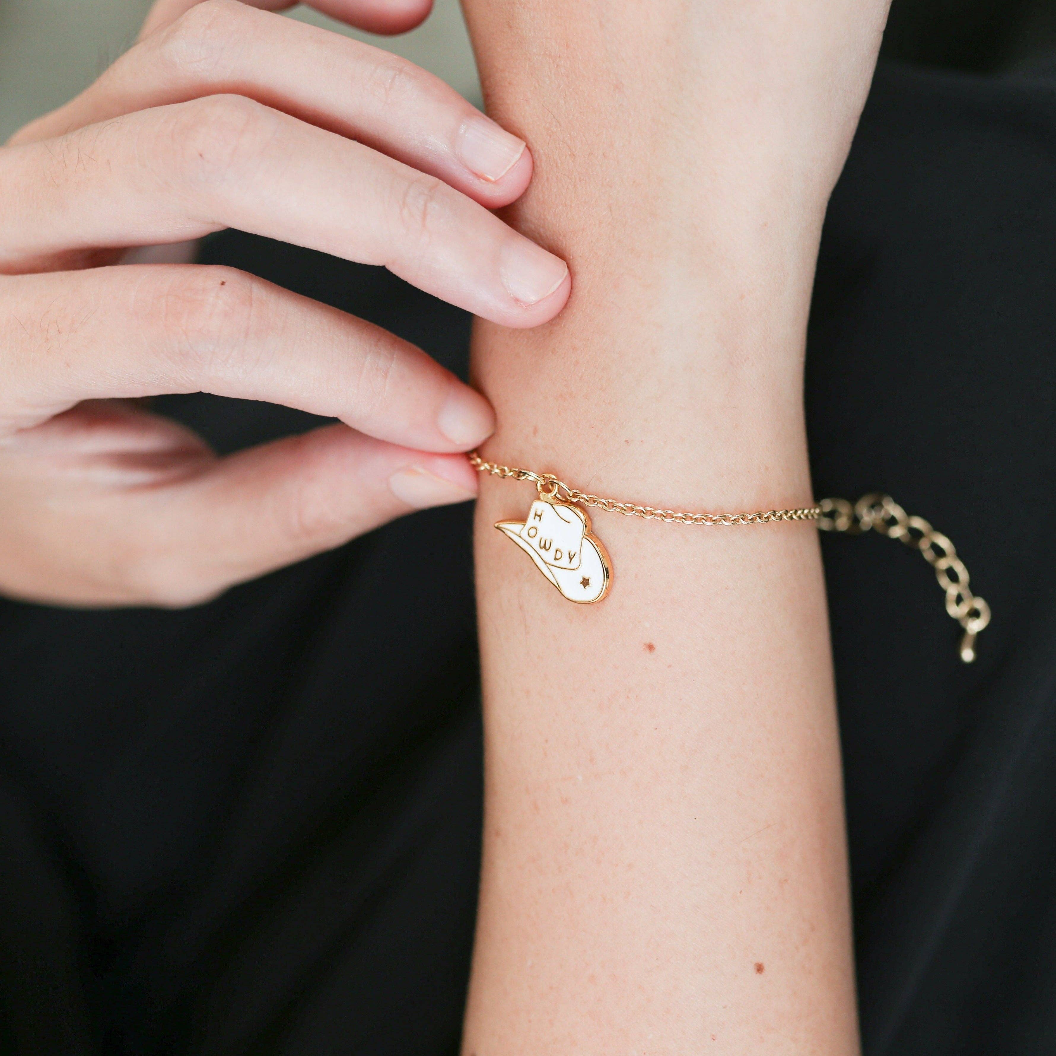 Miss Modi - Wholesale Jewelry Set - Howdy Cowgirl Hat Enamel Earrings/ Bracelet/ Necklace9