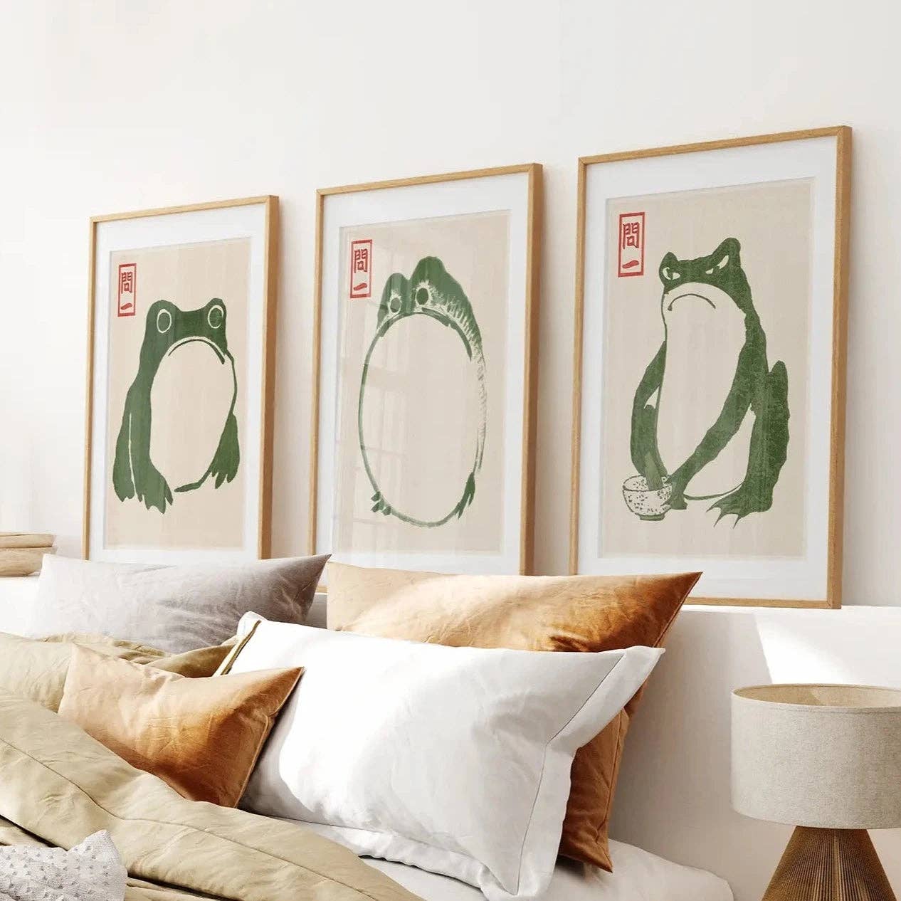 Wholesale Japanese Matsumoto Hoji Frog Wall Art Print for your