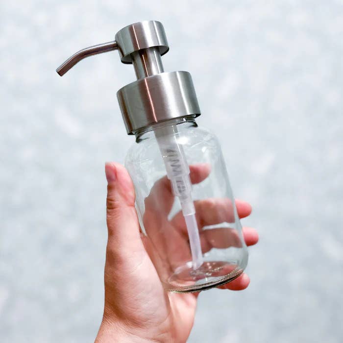 Farmer's Body - Wholesale Soap Dispenser - Clear glass lotion or foaming soap dispensers (unfilled)1