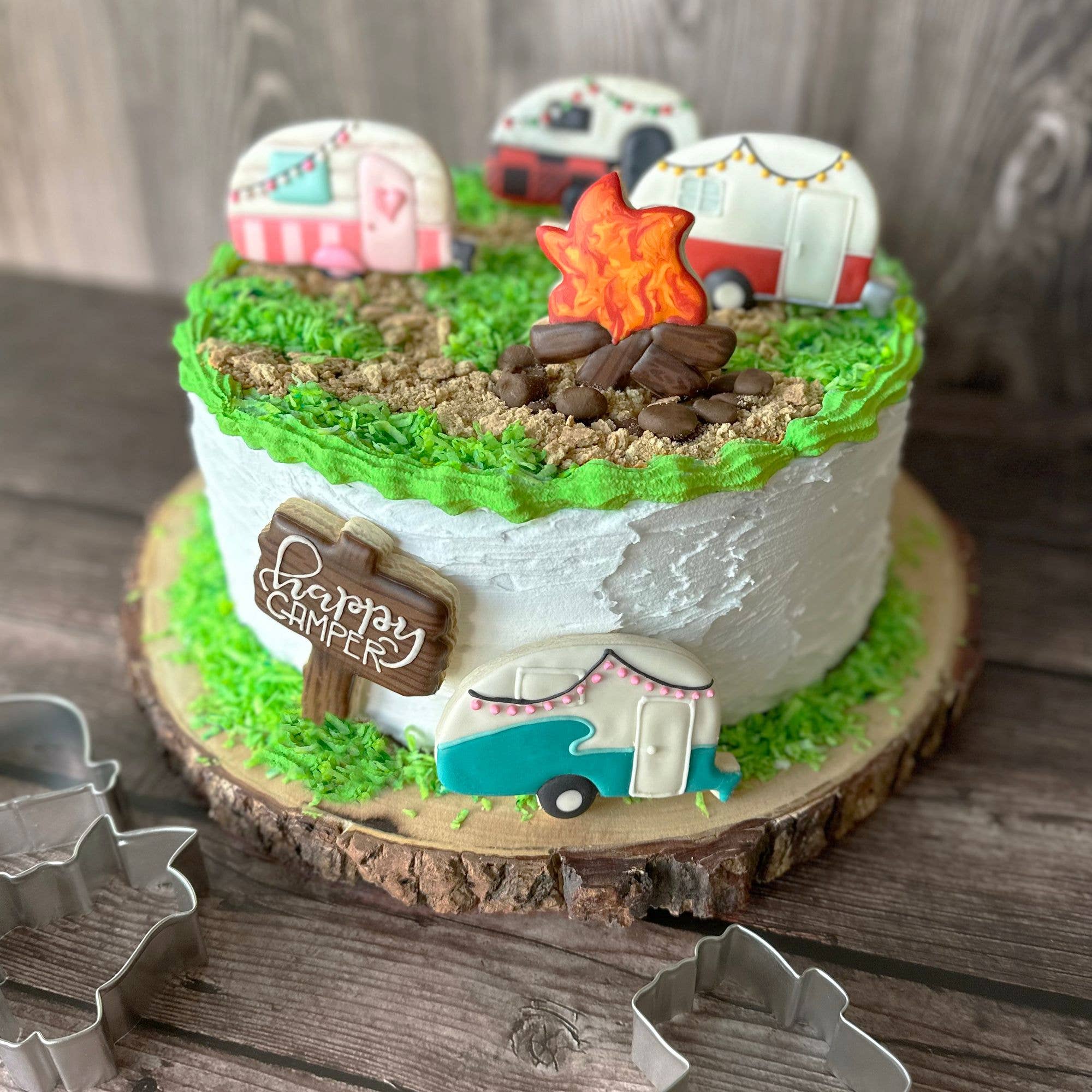 R&M International - Wholesale Cookie Cutter - Happy Camper 3 PC Cookie Cutter Set3