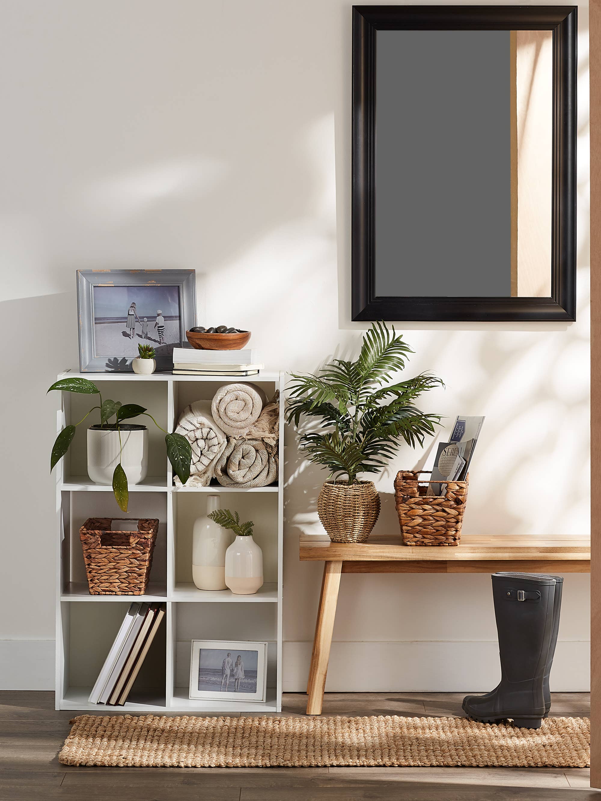 Welcome Home Unbeatable Deals - Wholesale Basket - Medium Dark Brown Water Hyacinth Basket Set of 21