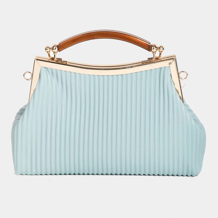 Collections by Fame Accessories - Wholesale Top Handle Bag - Women's - Ribbed Texture Fashion Handbag