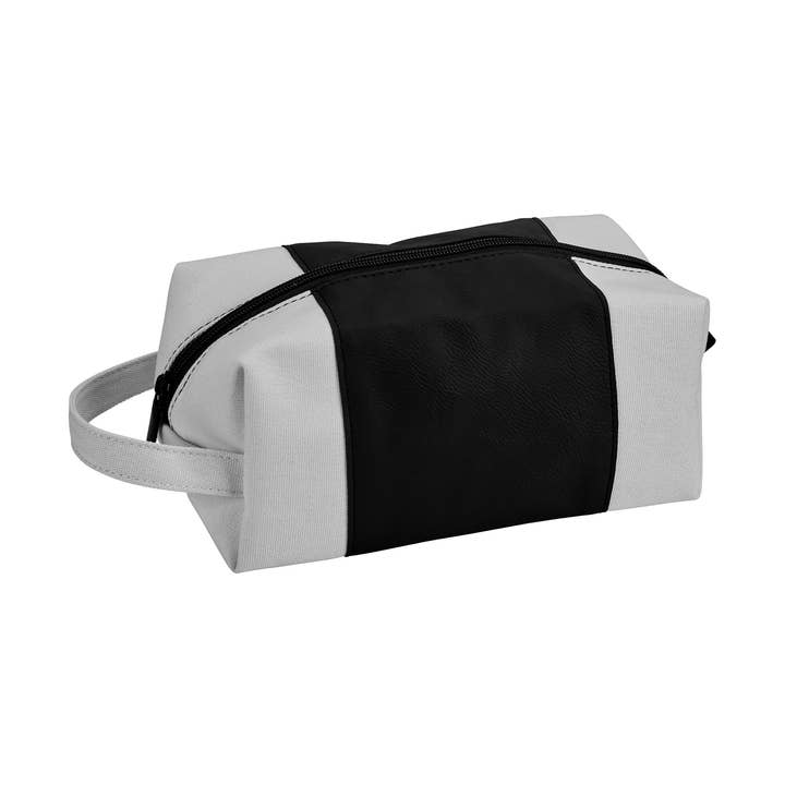 Creative Gifts International Inc. - Wholesale Toiletry Bag - Unisex - Leatherette/Canvas Black Travel Kit (Dopp Kit)0