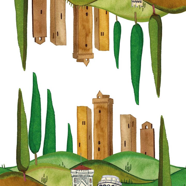 Löpare i rent linne «Toscana» 100% tillverkad i Italien för wholesale av The Napking