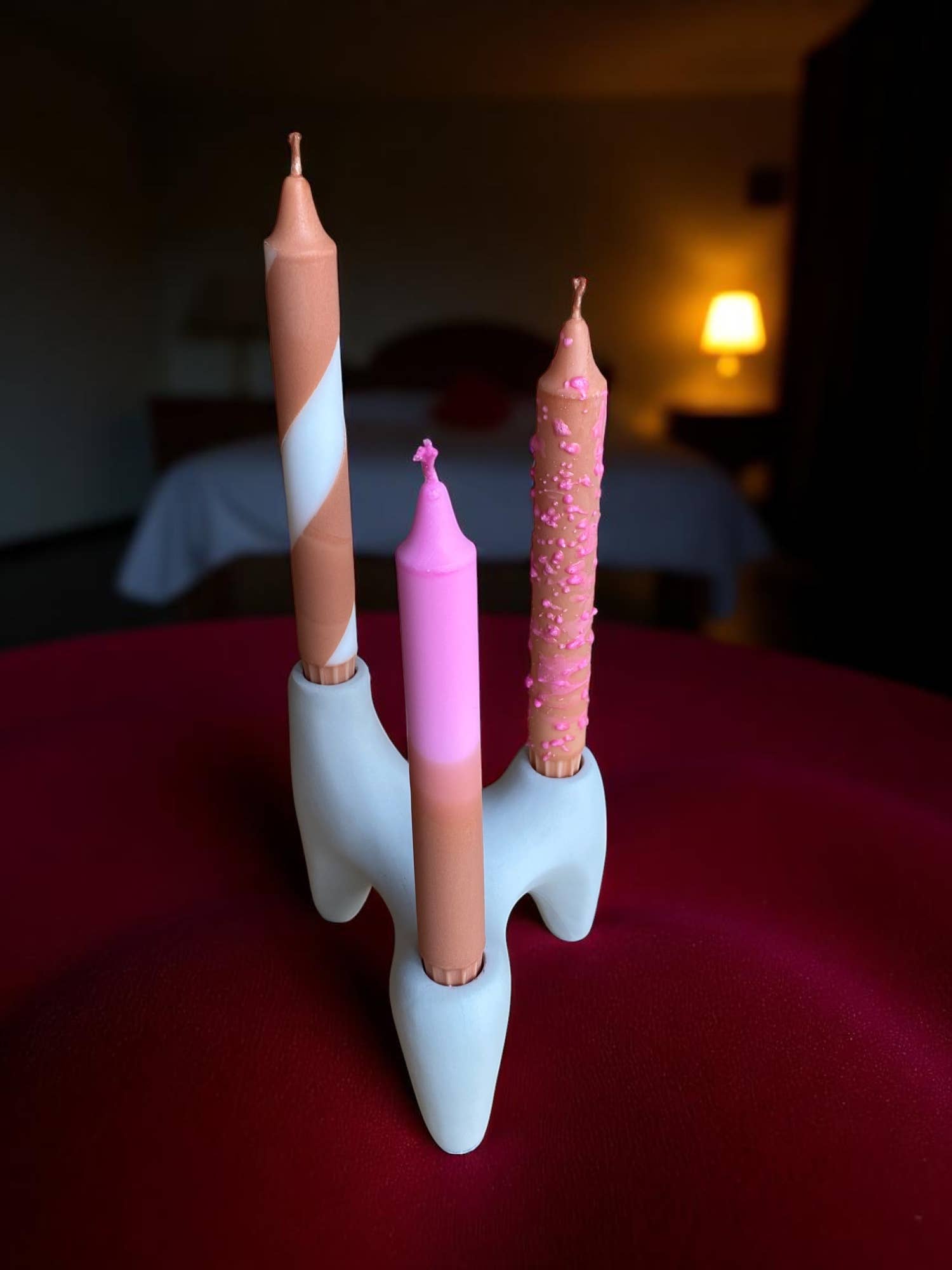 Kupkup HB. - Fi Design Studio Co. - Wholesale Pillar Candle - Joyful Glow | Chocolate Cake Tapper Candle | 2.3x20 cm 12