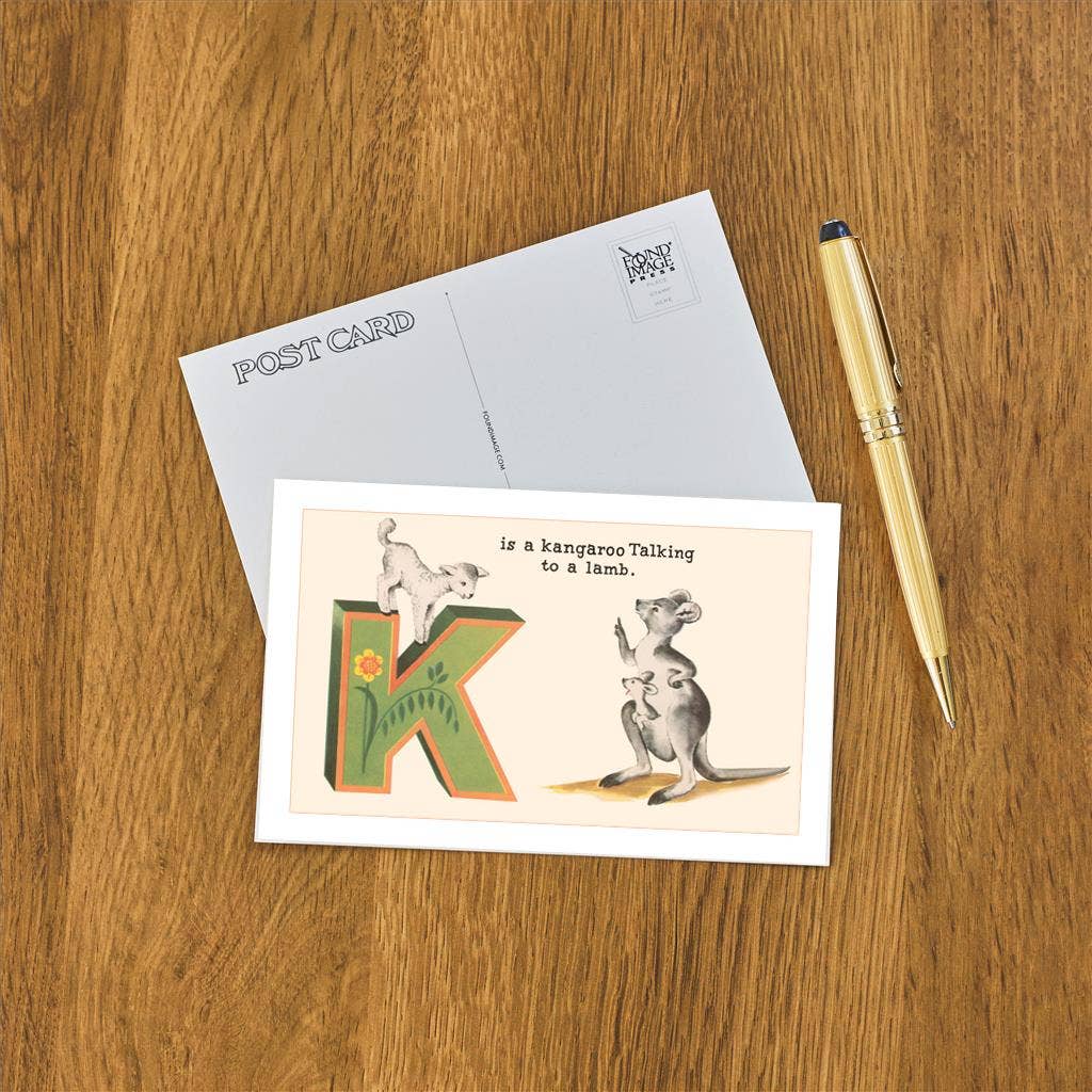 Found Image Press - Wholesale Postcard - Postcard KF-81 K is a Kangaroo1