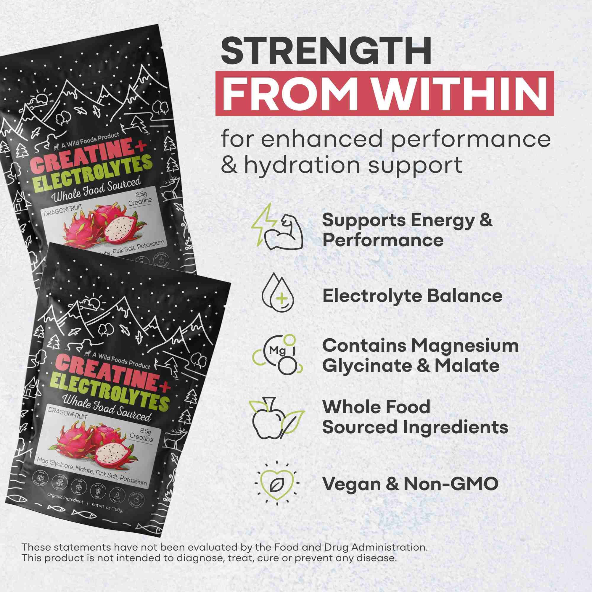 Wild Foods - Wholesale Oral Supplement/Vitamin - Wholesale - Creatine + Electrolytes, Delicious2