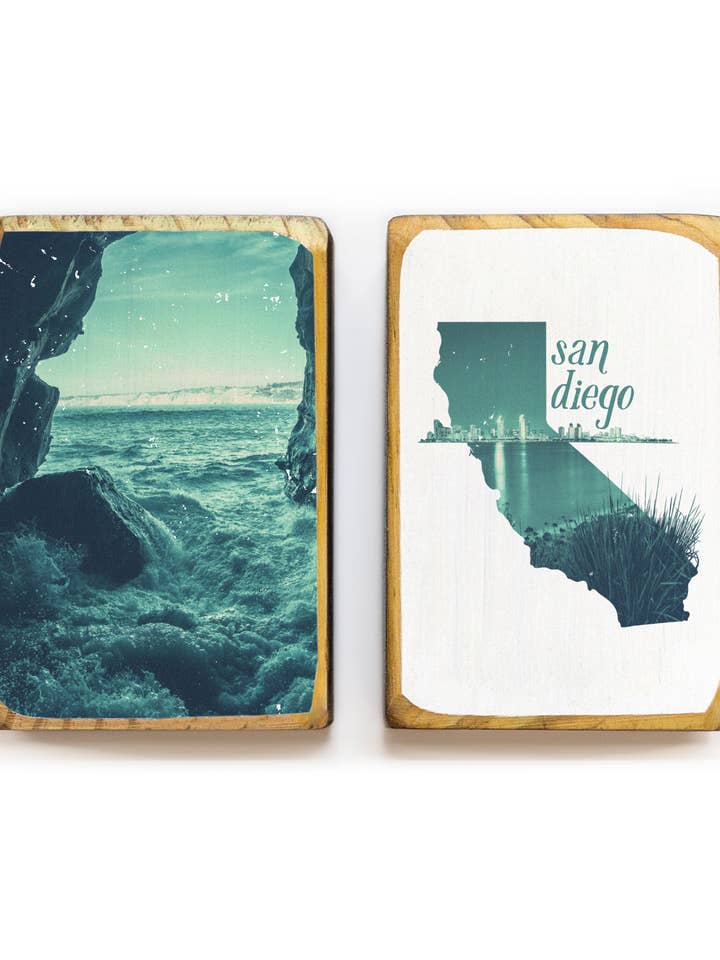 San Diego, California, Map - Bookends for wholesale by ARCHd