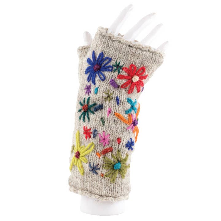 Benjamin International - Wholesale Arm Warmers - Women's - Fingerless Flower Armwarmer