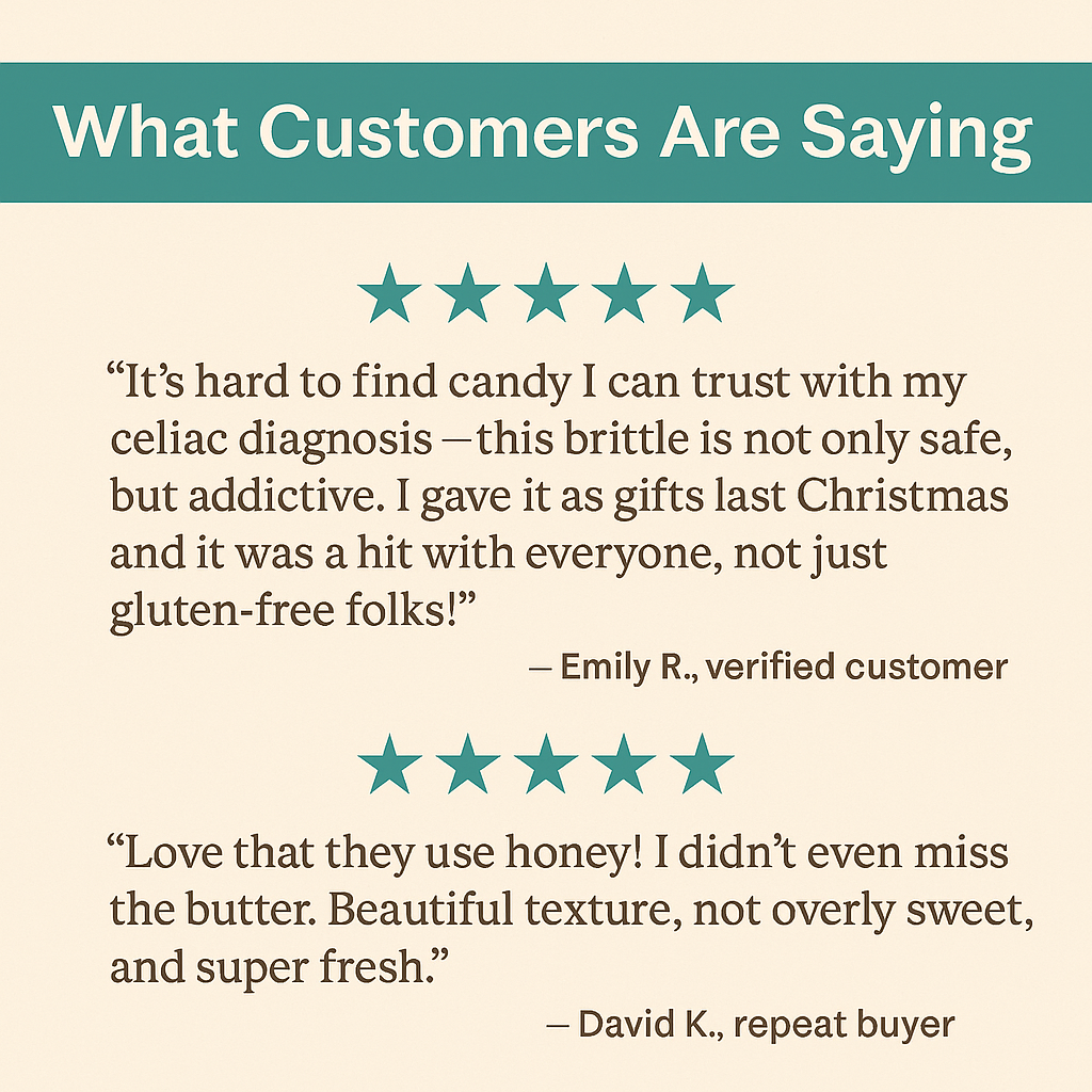 brittle-brittle - Vente Nougatines - Nougatine aux cacahuètes gourmet - Boîte de 12 oz6