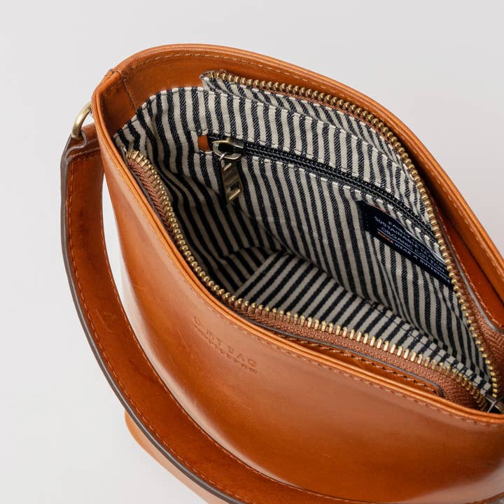 O My Bag - Wholesale Shoulder Bag - Women's - Leather Bag Bobbi Bucket Midi - Cognac Classic Leather