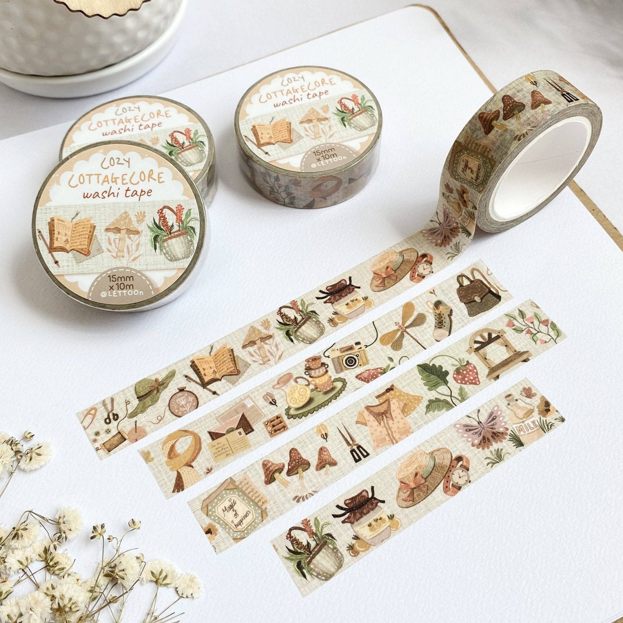 Lettoon - Wholesale Washi Tape - Washi Tape - Cozy Cottagecore4
