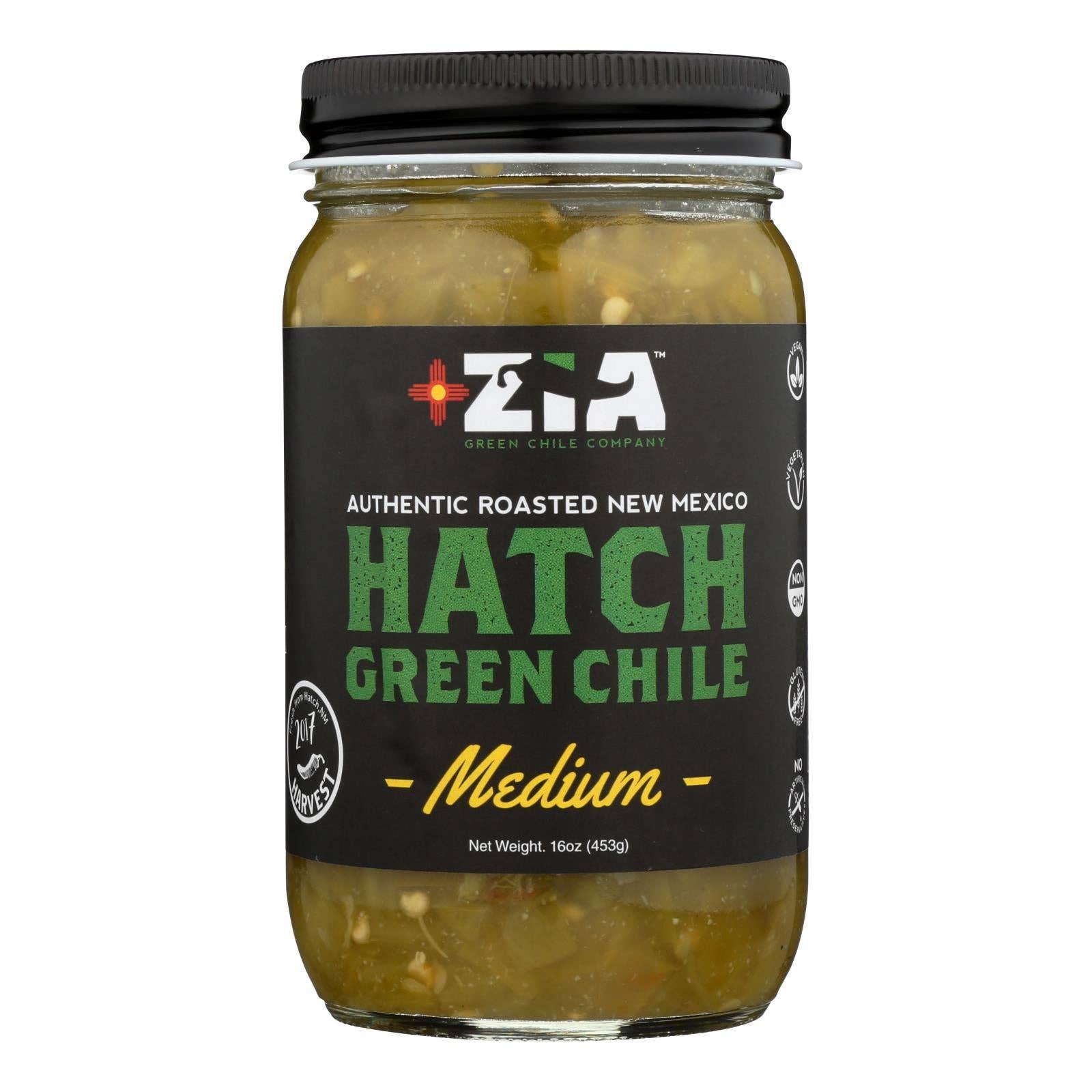 Ware Spark - Wholesale Salsa - Zia Green Chile Company - Green Chile Medium Hatch - Case Of 6 - 16 Oz0