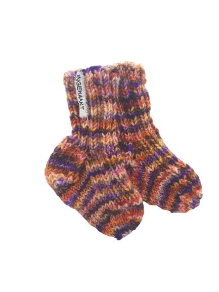 Blueberry muffin socks for wholesale by Ingehaakt