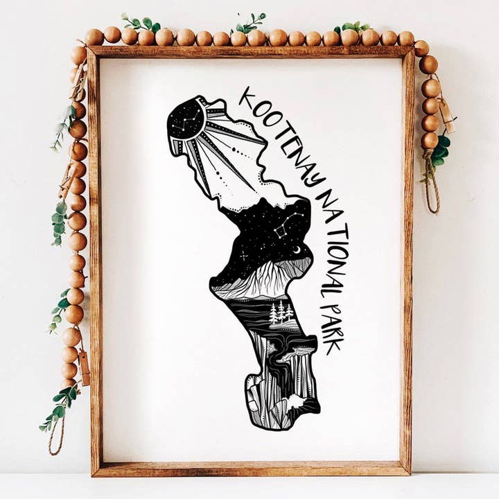 Nationaal park Kootenay Print voor wholesale door Mountain Mornings