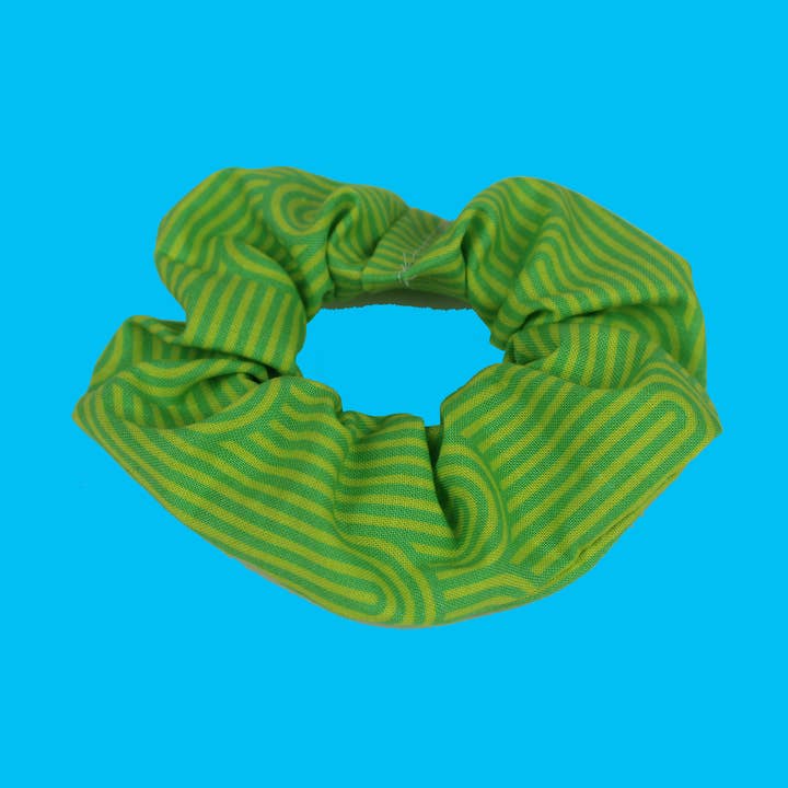 Scrunchie de vieira verde para venta al por mayor de Finki