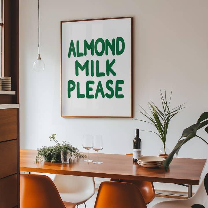 Mandelmilch Kunstdruck für den Großhandel von Sisterartclub