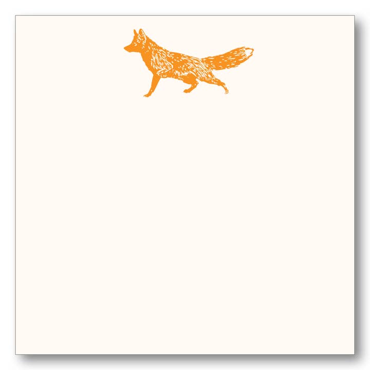Fox Silhouette Note Block Fox Silhouette Note Block