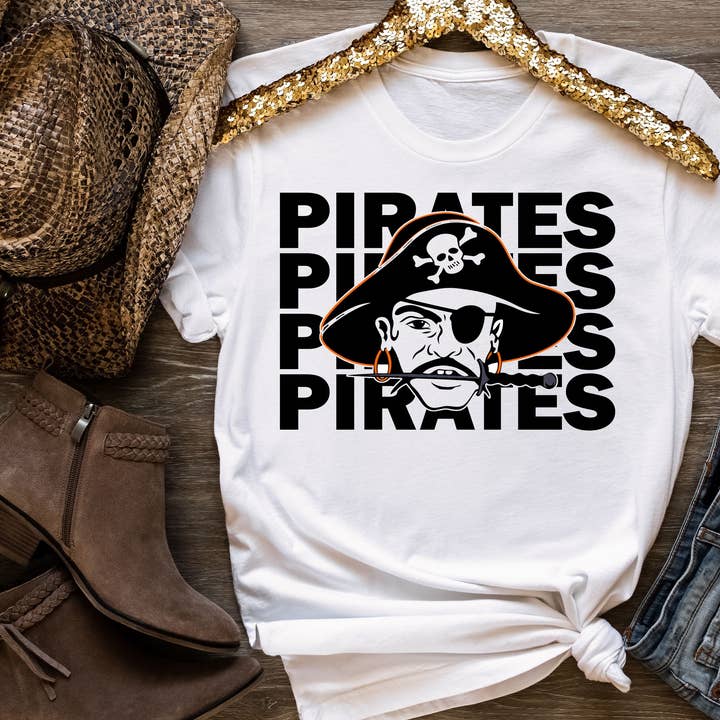 Pirates Face for wholesale by MidWest Tees