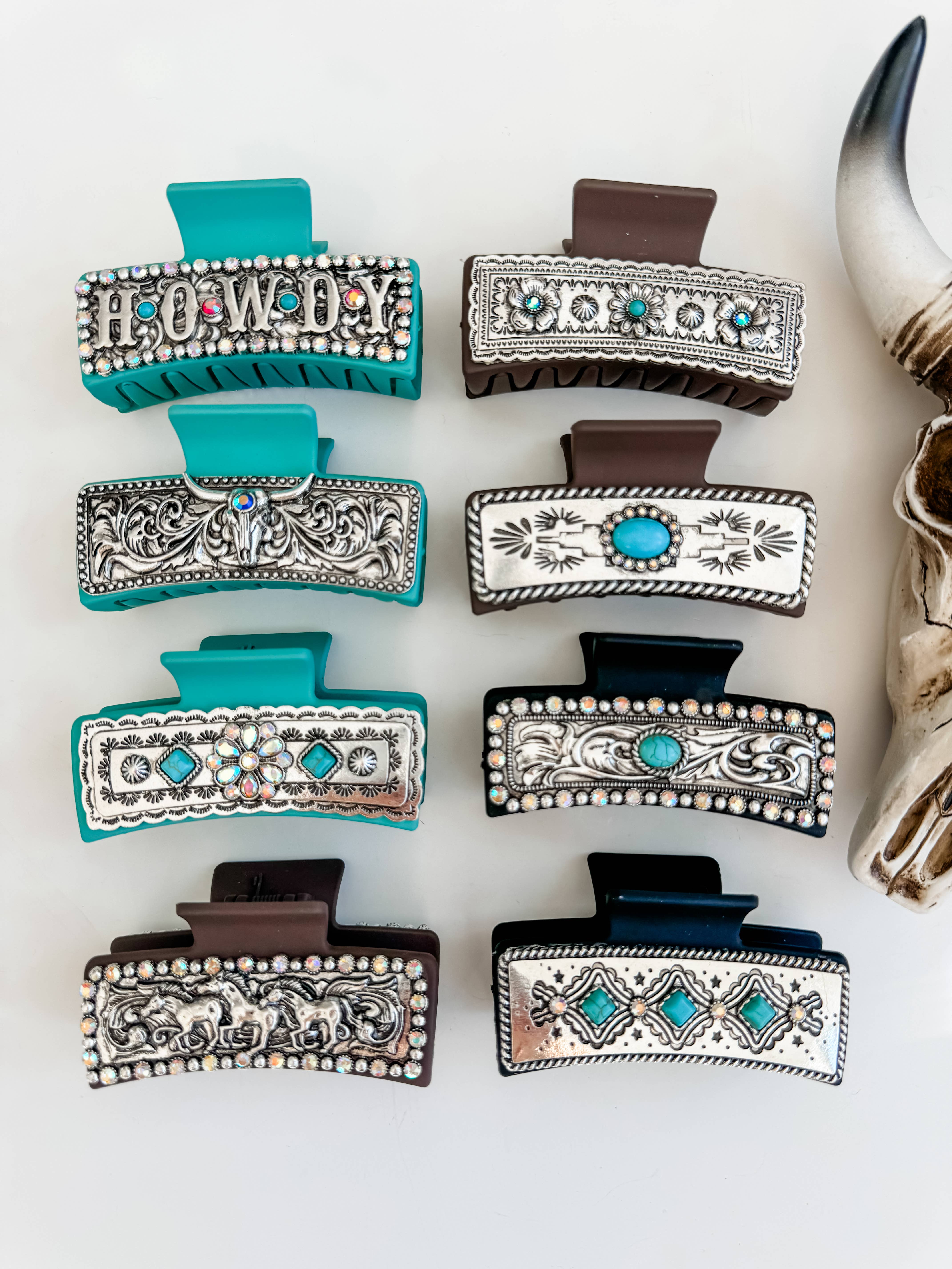 Boho Ranch Shop - Wholesale Hair Clip - Women's - Large Western Hair Clip Claw2