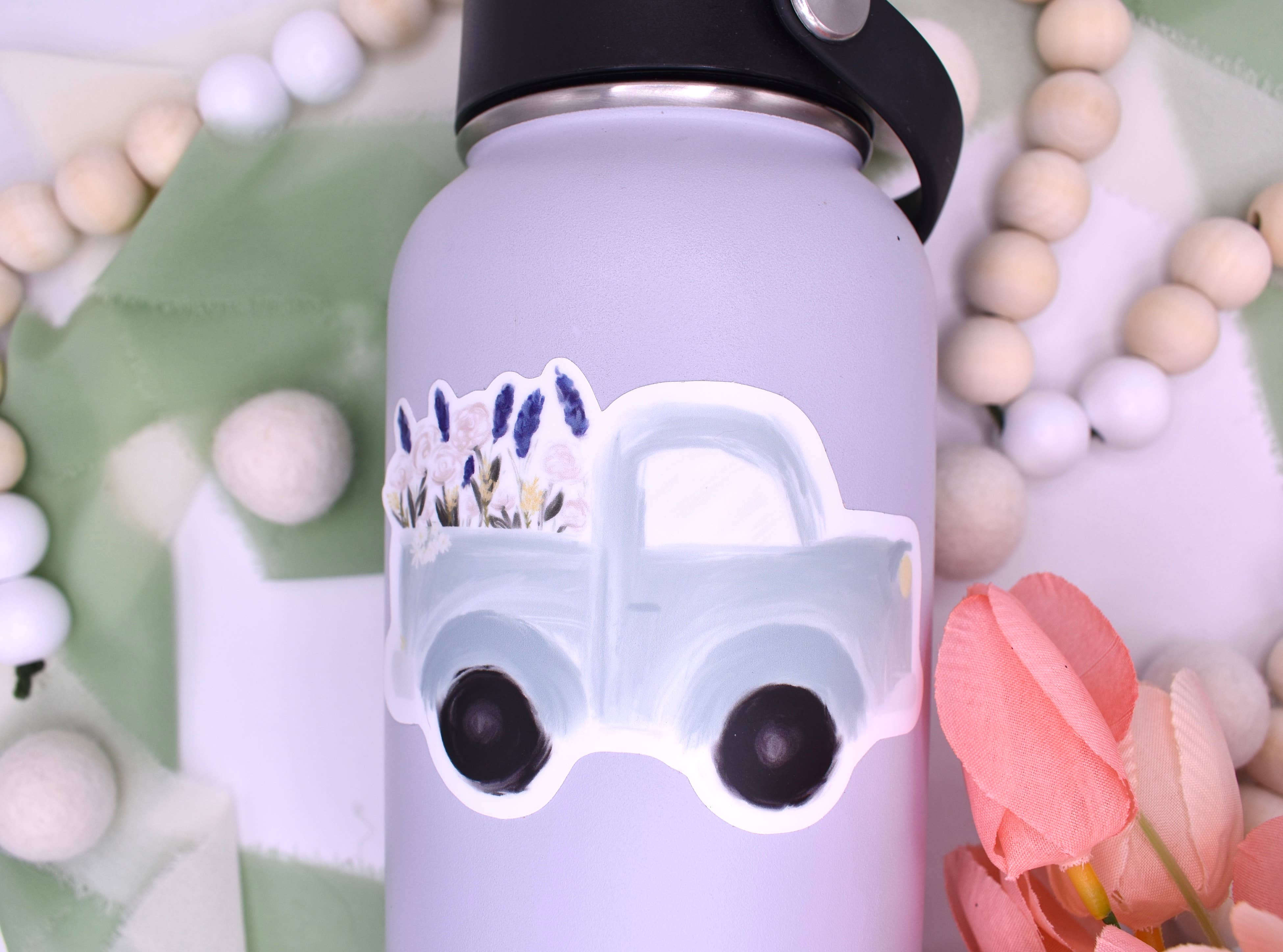 Sammy Jean Artist - Vente Autocollant - Autocollant Spring Truck, 4 x 2,48 po2