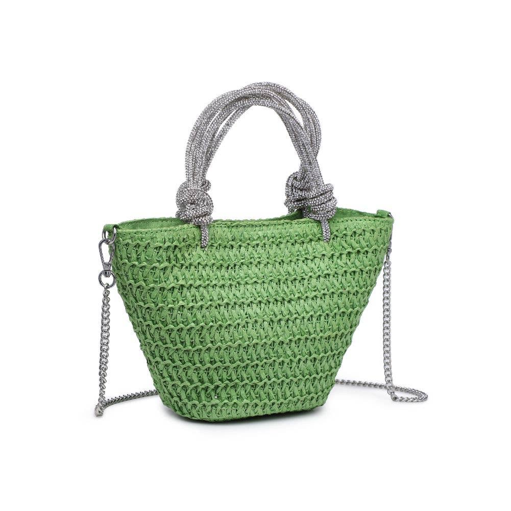 Urban Expressions – wholesale Bärkasse - Dam – Gaia Straw Mini Tote med kristallhandtag15